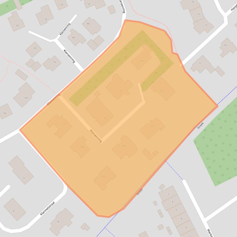 Kaart van postcodegebied 4876ZC.