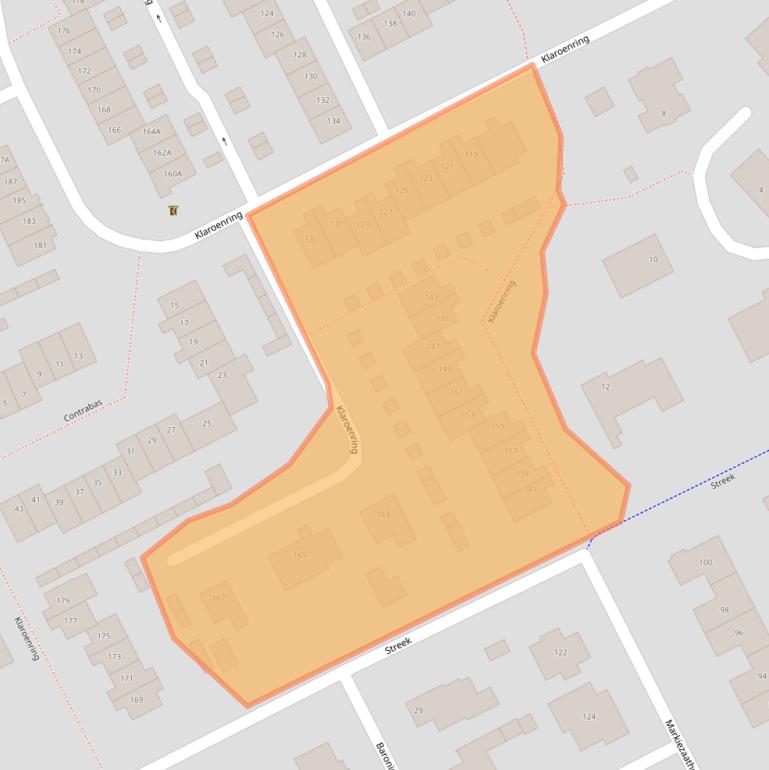 Kaart van postcodegebied 4876ZD.