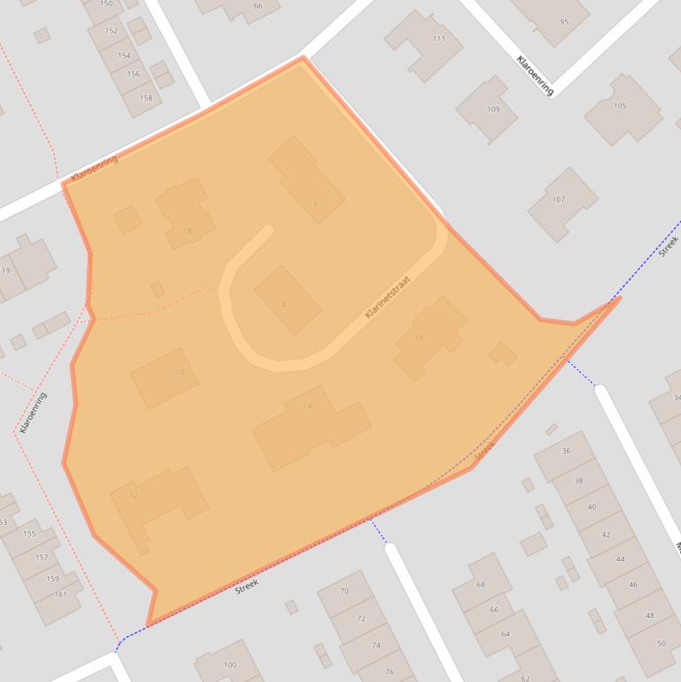 Kaart van postcodegebied 4876ZS.