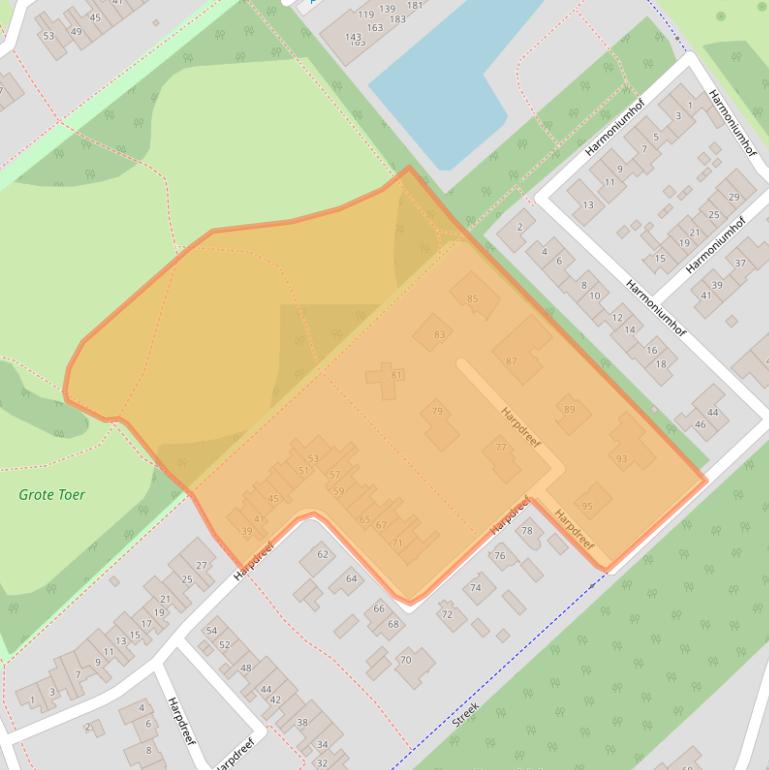 Kaart van postcodegebied 4876ZW.