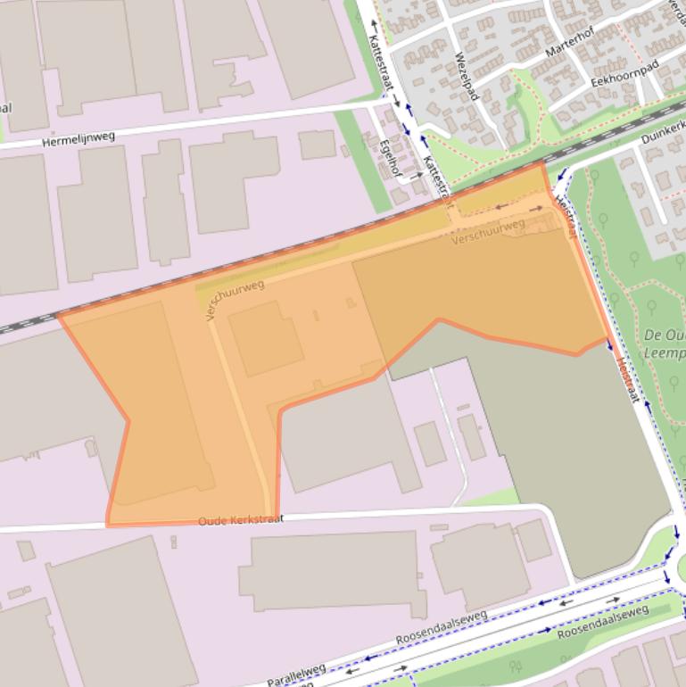 Kaart van postcodegebied 4878AB.