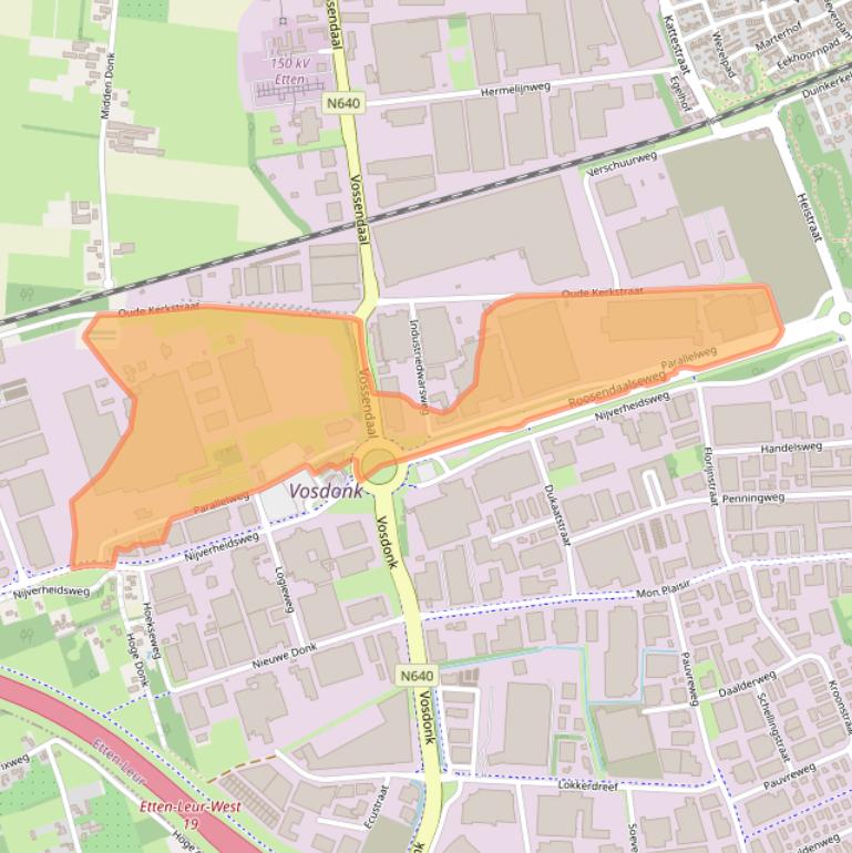 Kaart van postcodegebied 4878AH.