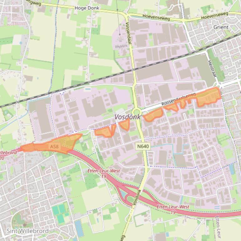 Kaart van postcodegebied 4879AP.