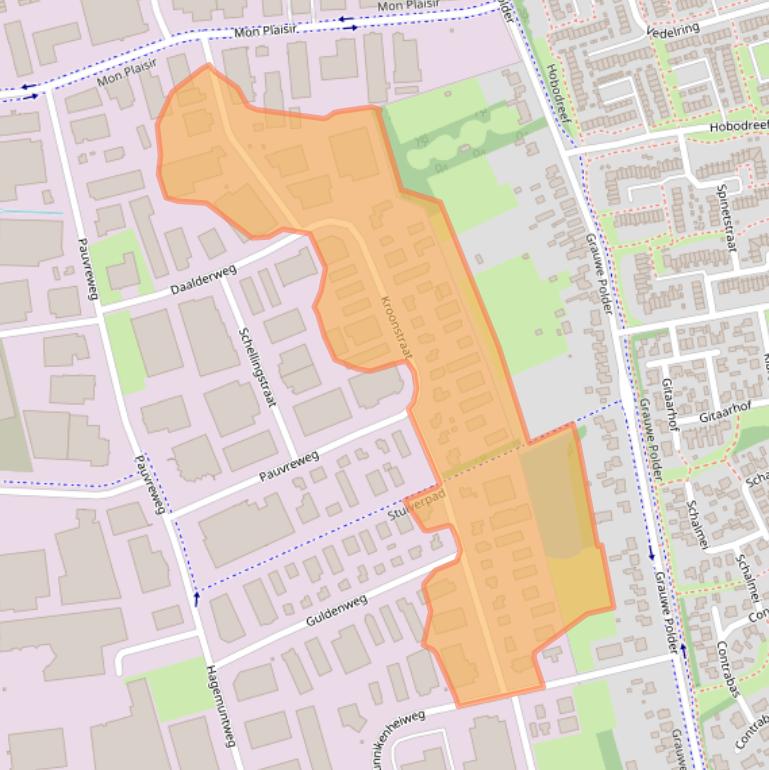 Kaart van postcodegebied 4879AV.