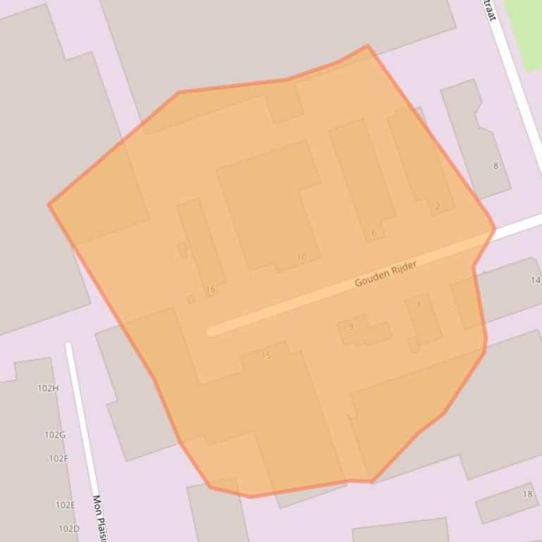 Kaart van postcodegebied 4879AW.