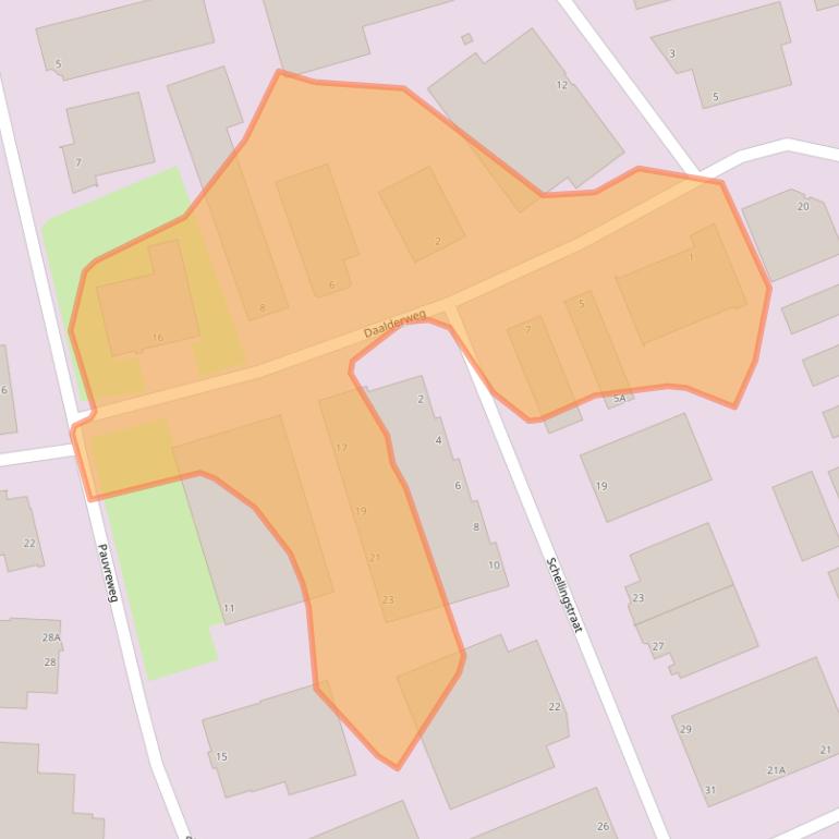 Kaart van postcodegebied 4879AX.