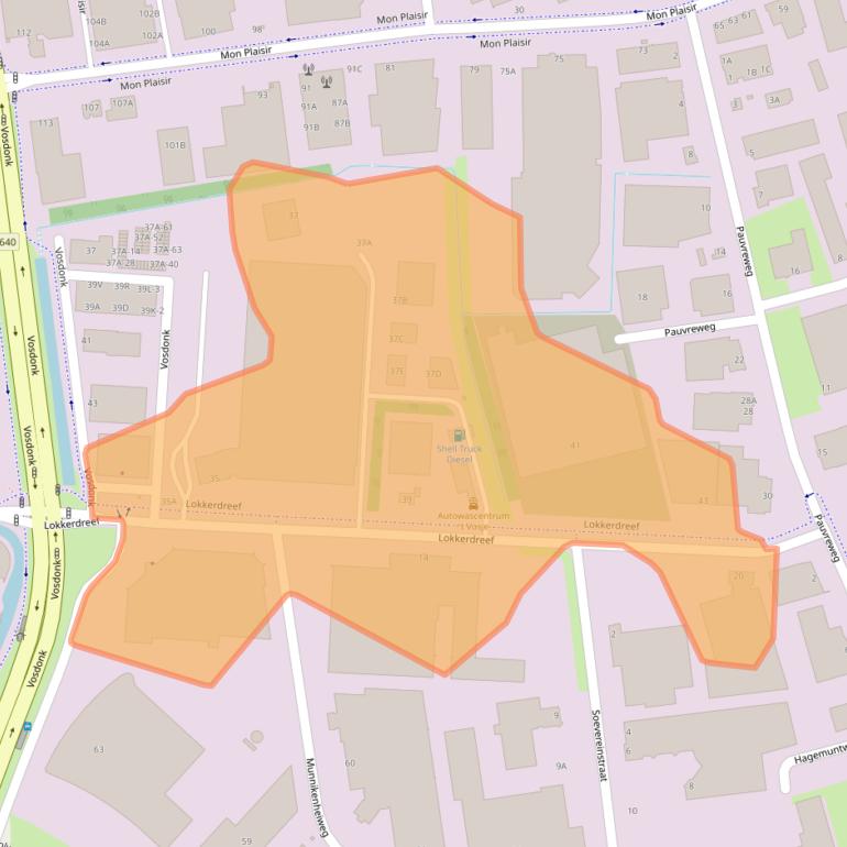 Kaart van postcodegebied 4879ND.