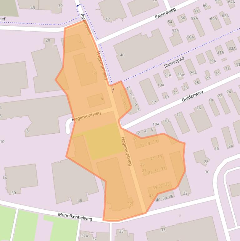 Kaart van postcodegebied 4879NM.