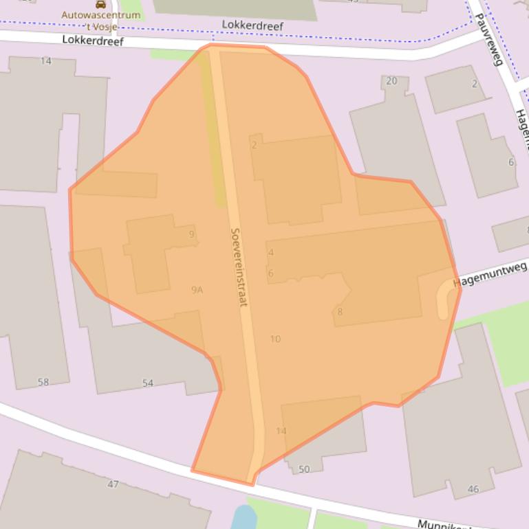 Kaart van postcodegebied 4879NN.