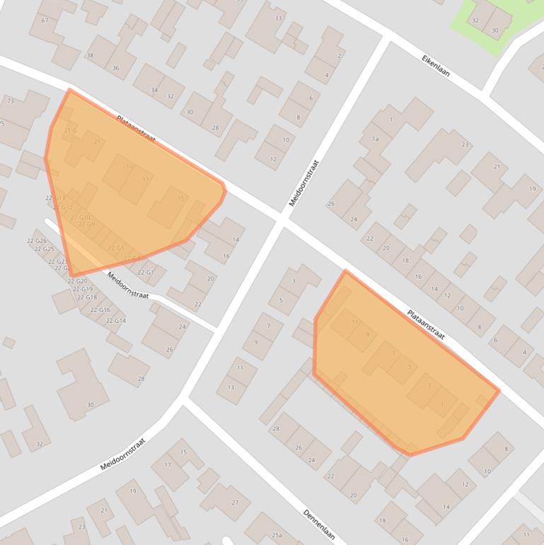 Kaart van postcodegebied 4881AE.