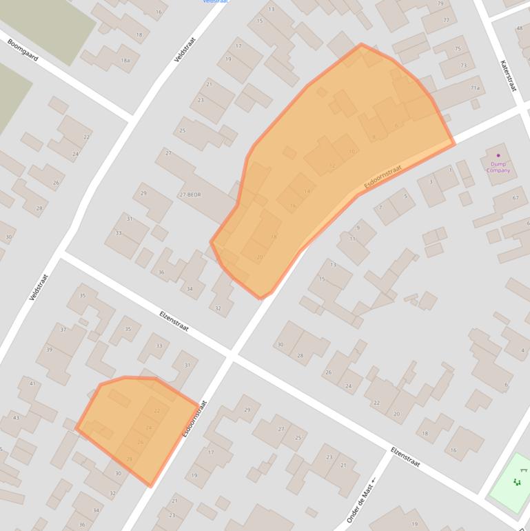 Kaart van postcodegebied 4881AL.