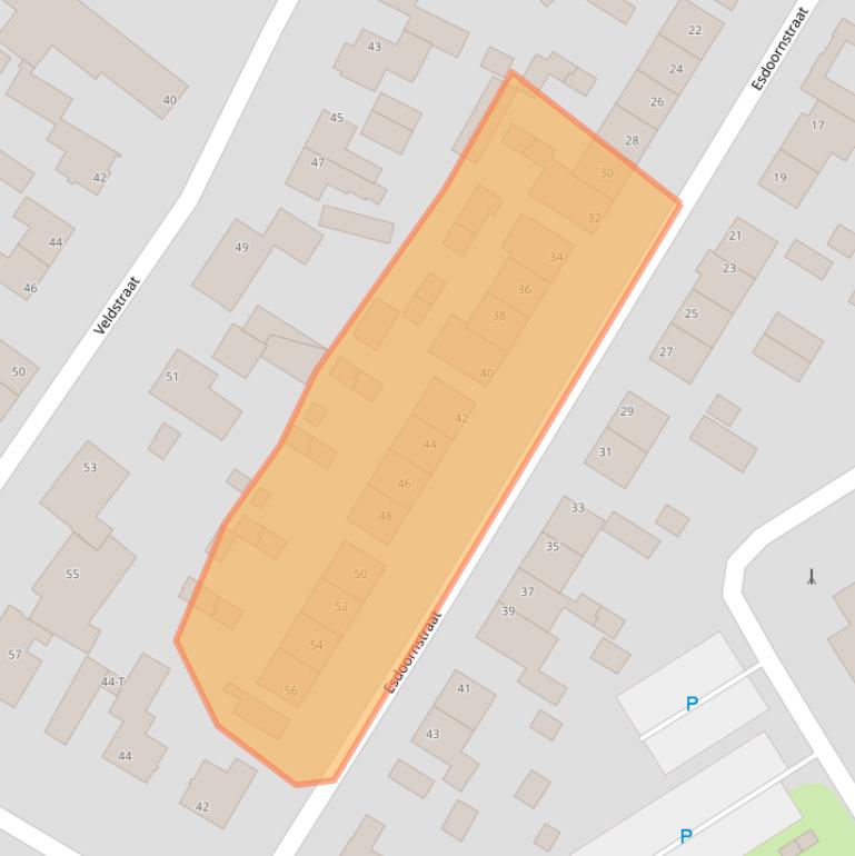 Kaart van postcodegebied 4881AM.