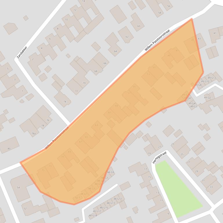 Kaart van postcodegebied 4881BP.