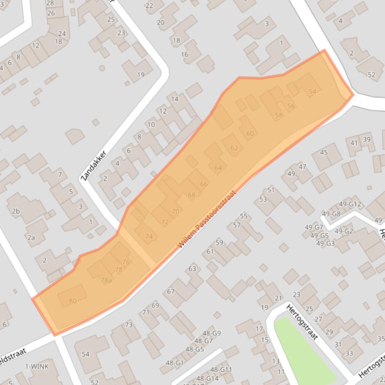 Kaart van postcodegebied 4881BS.