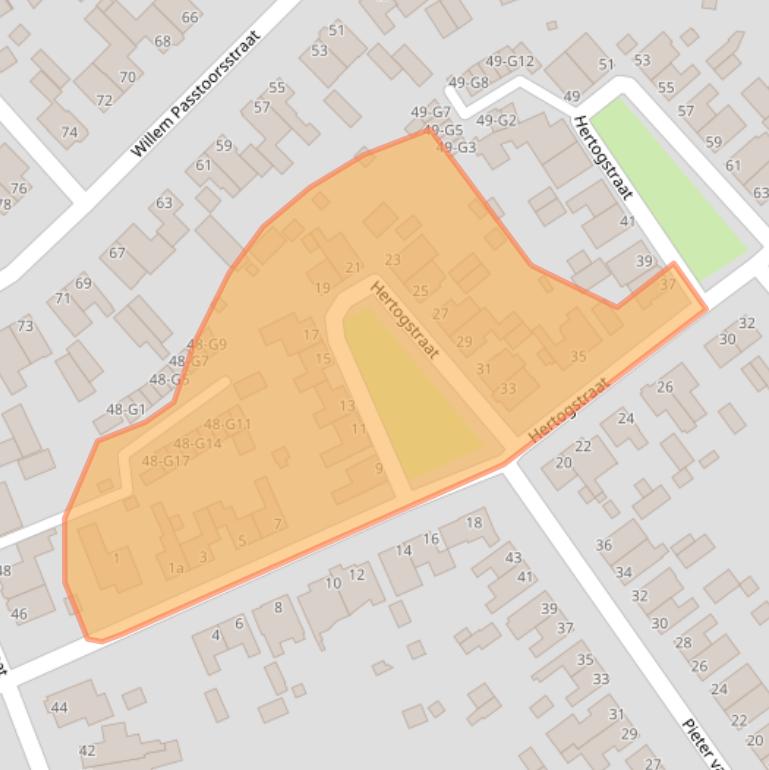 Kaart van postcodegebied 4881CA.