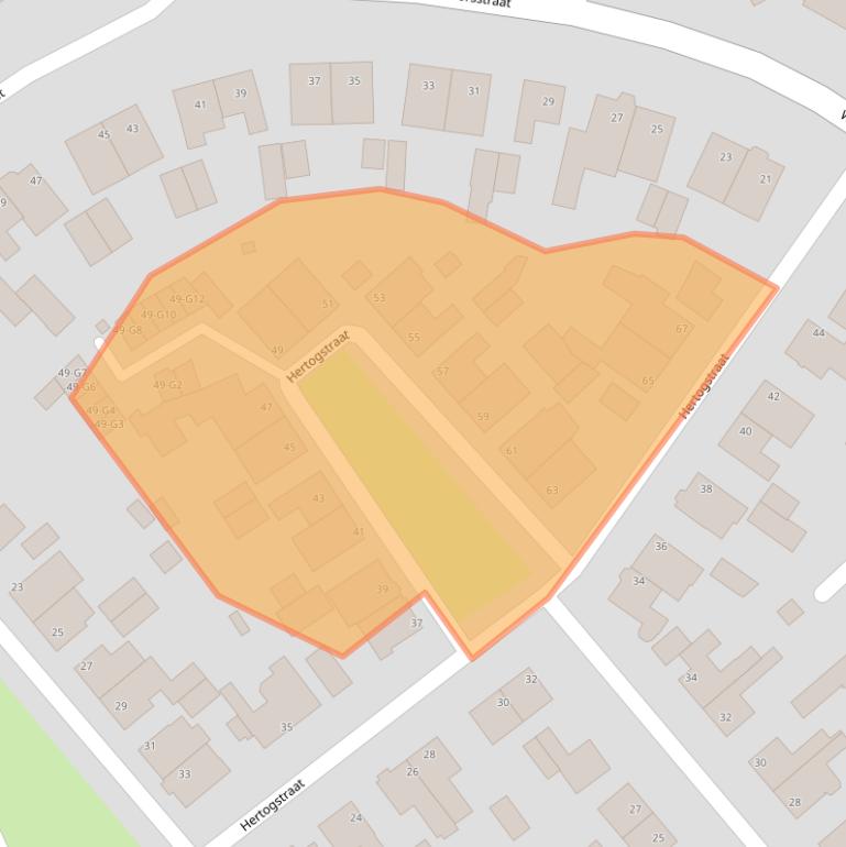 Kaart van postcodegebied 4881CB.