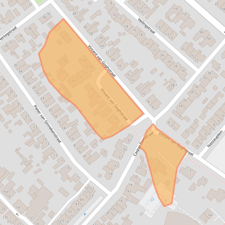 Kaart van postcodegebied 4881CD.