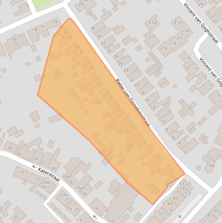 Kaart van postcodegebied 4881CG.