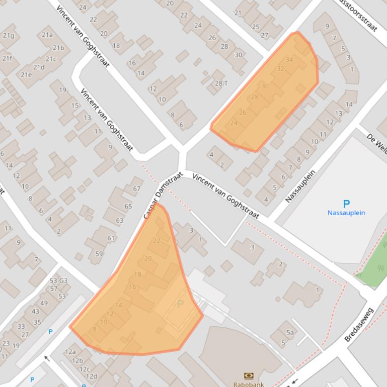 Kaart van postcodegebied 4881CK.