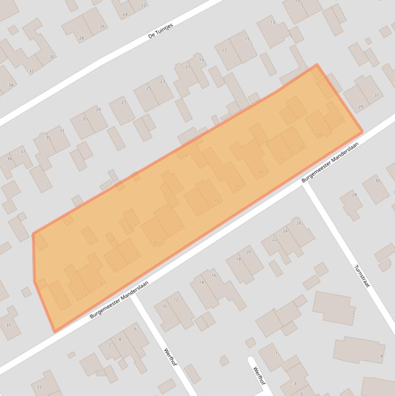 Kaart van postcodegebied 4881EG.