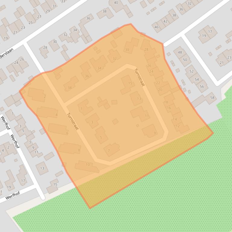 Kaart van postcodegebied 4881EM.