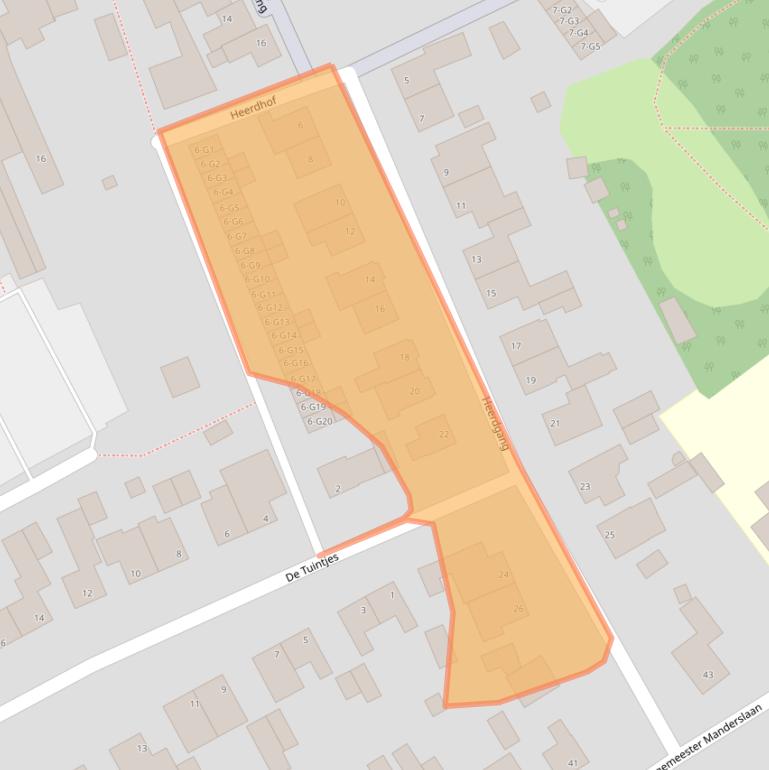 Kaart van postcodegebied 4881EP.