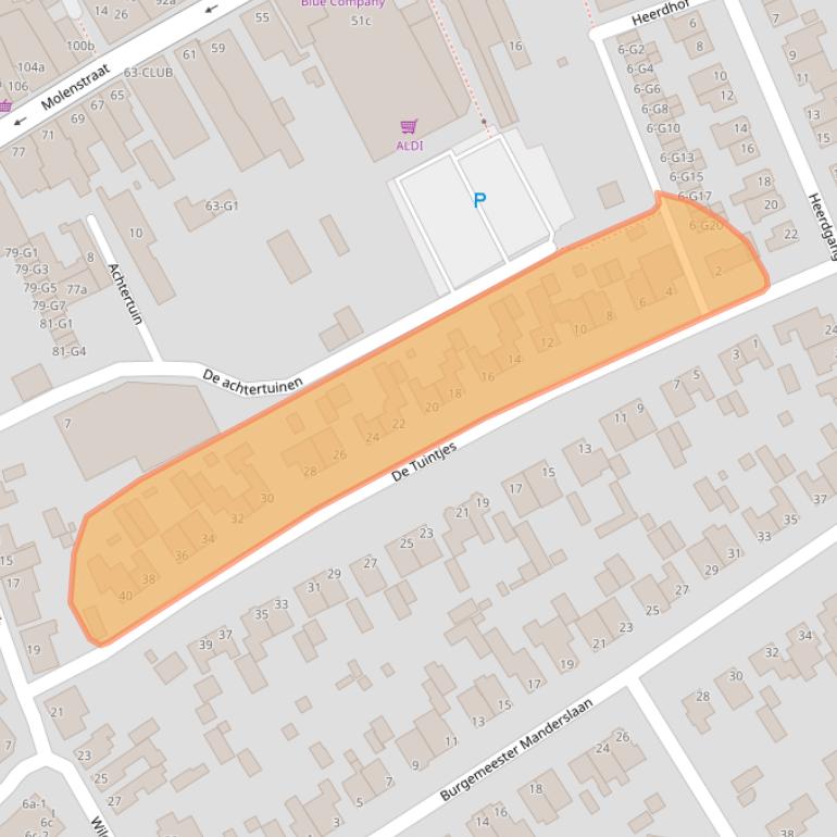 Kaart van postcodegebied 4881ES.