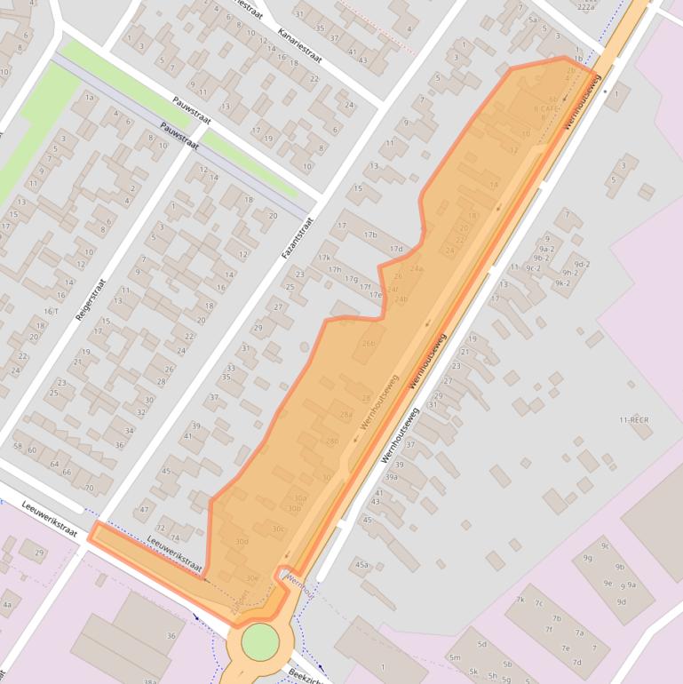 Kaart van postcodegebied 4881GB.