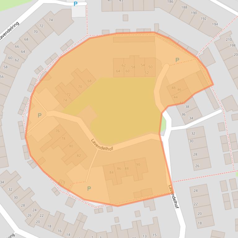 Kaart van postcodegebied 4881GT.