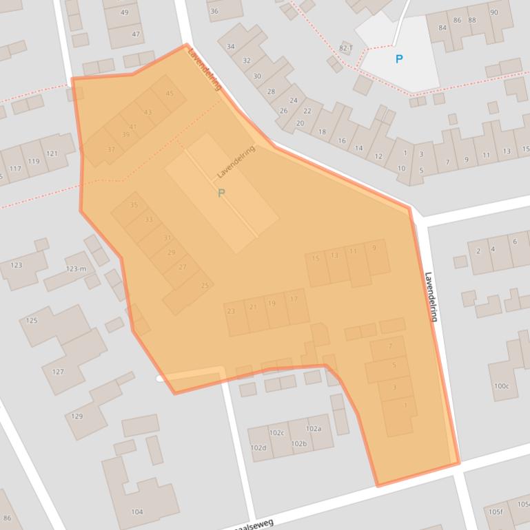 Kaart van postcodegebied 4881GX.
