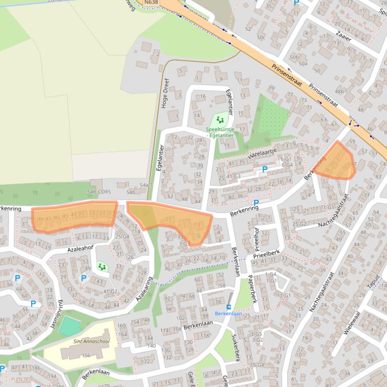 Kaart van postcodegebied 4881HA.