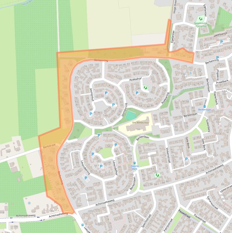 Kaart van postcodegebied 4881HD.