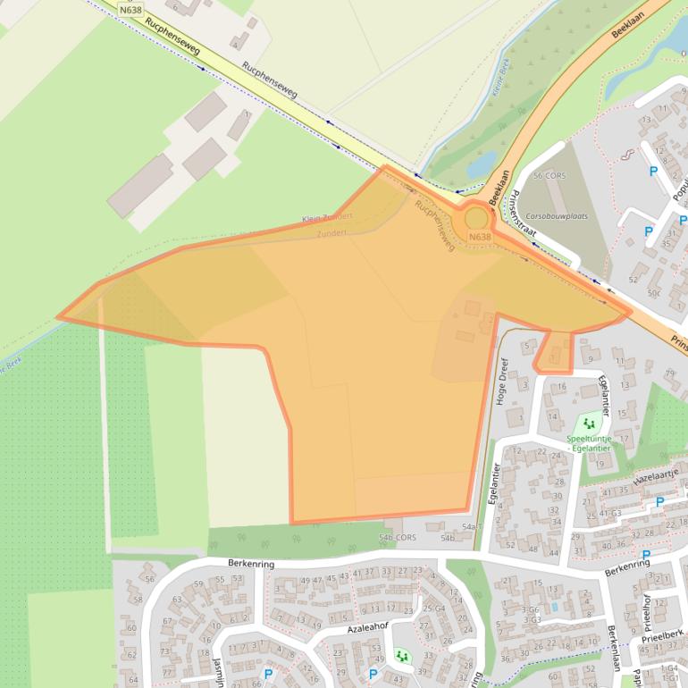 Kaart van postcodegebied 4881HH.