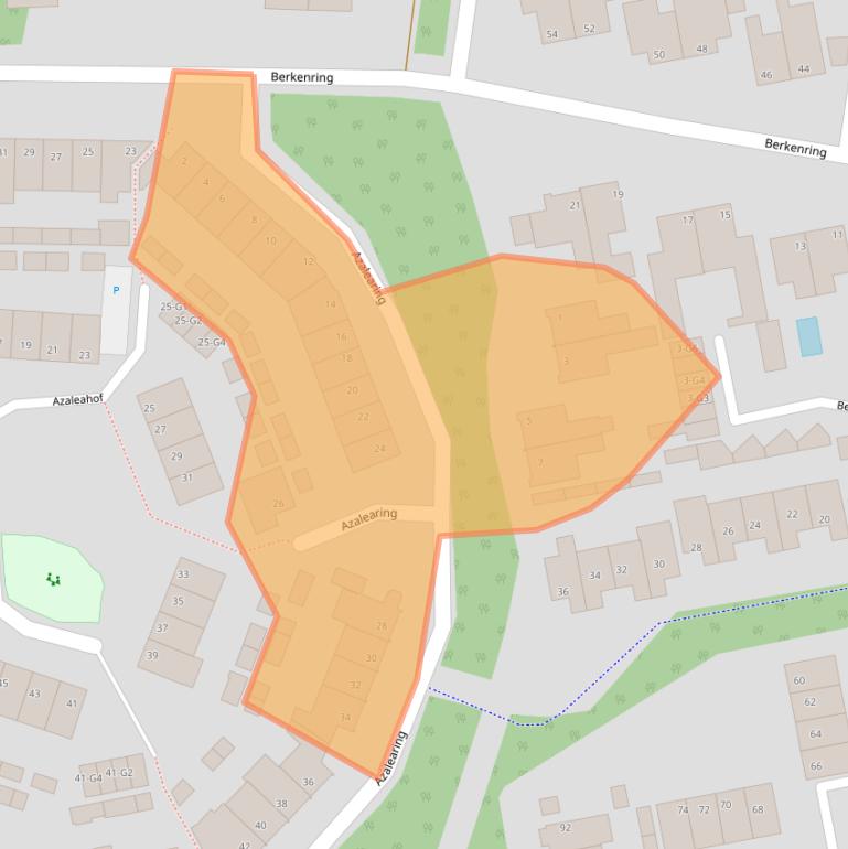 Kaart van postcodegebied 4881HJ.
