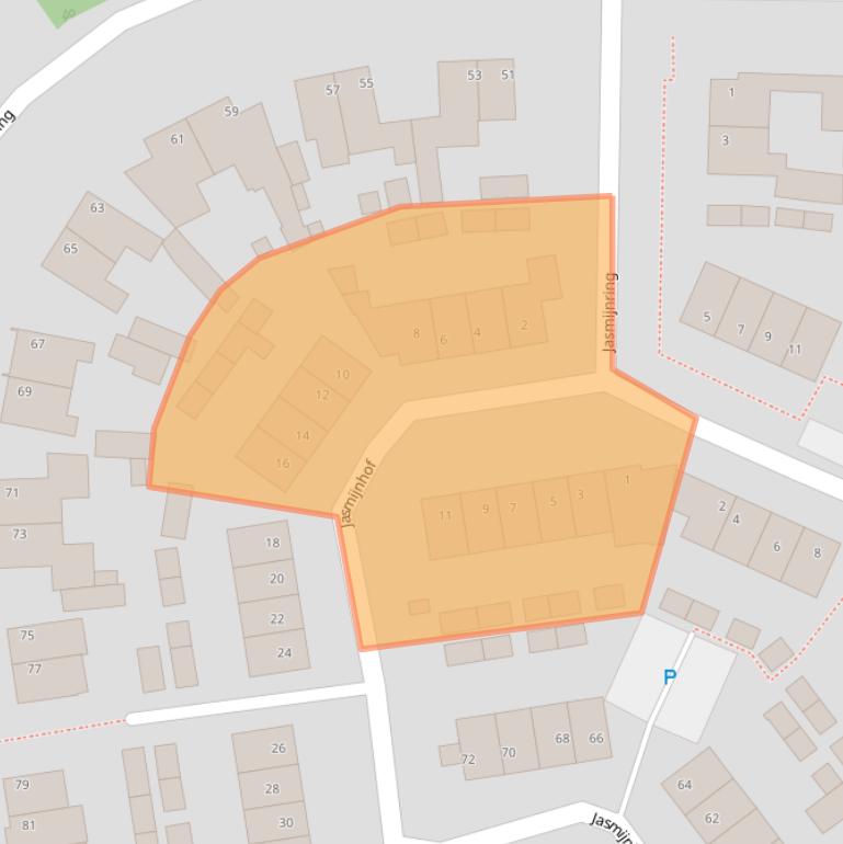 Kaart van postcodegebied 4881HR.