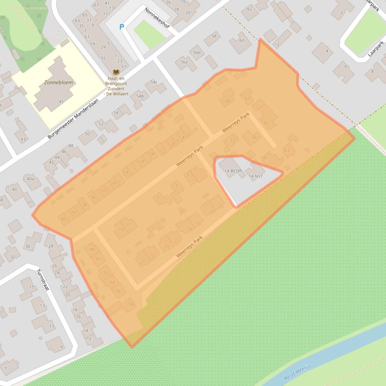 Kaart van postcodegebied 4881LA.