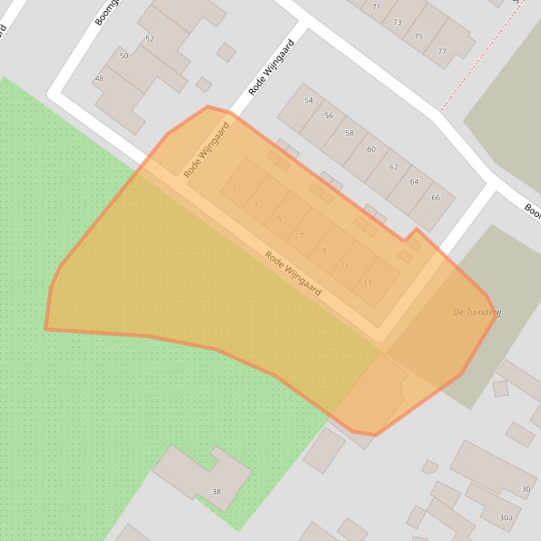 Kaart van postcodegebied 4881PA.