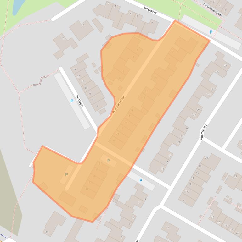 Kaart van postcodegebied 4881TA.