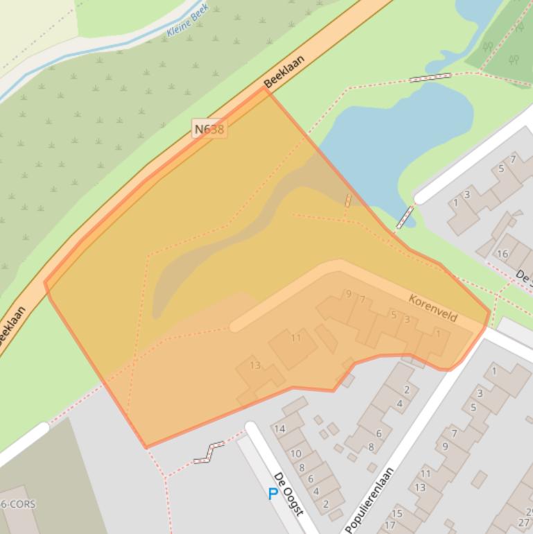 Kaart van postcodegebied 4881TC.