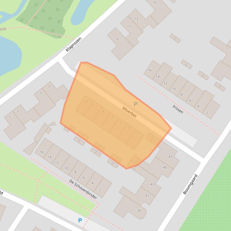 Kaart van postcodegebied 4881TE.