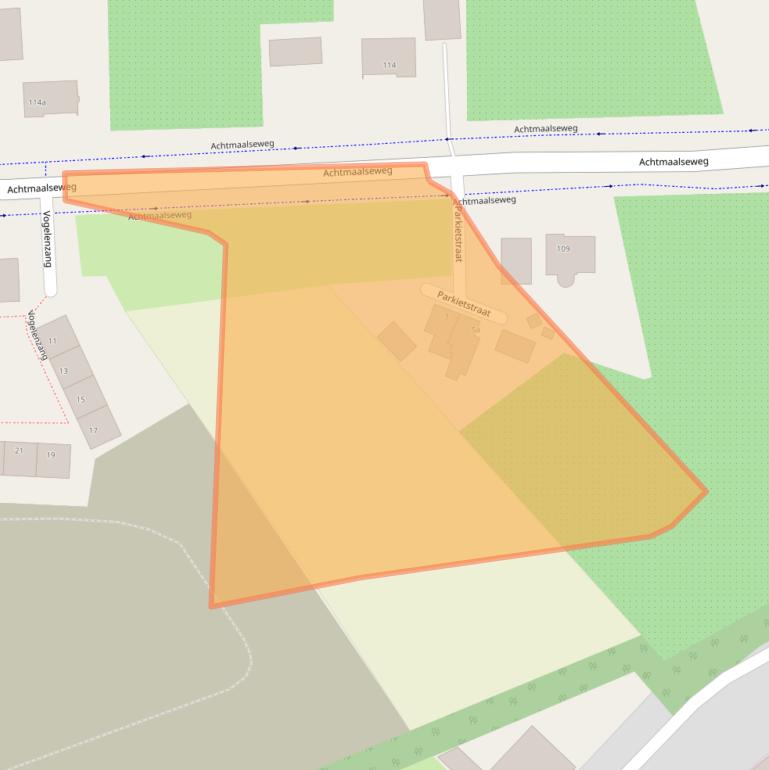 Kaart van postcodegebied 4881VP.