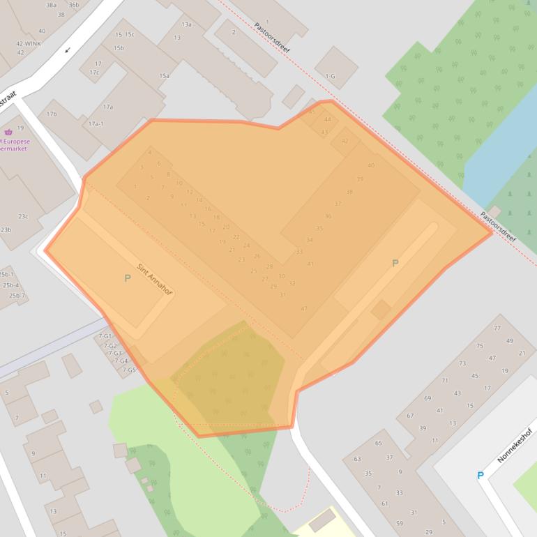 Kaart van postcodegebied 4881WM.