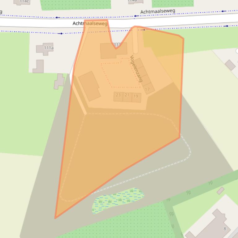 Kaart van postcodegebied 4881XP.