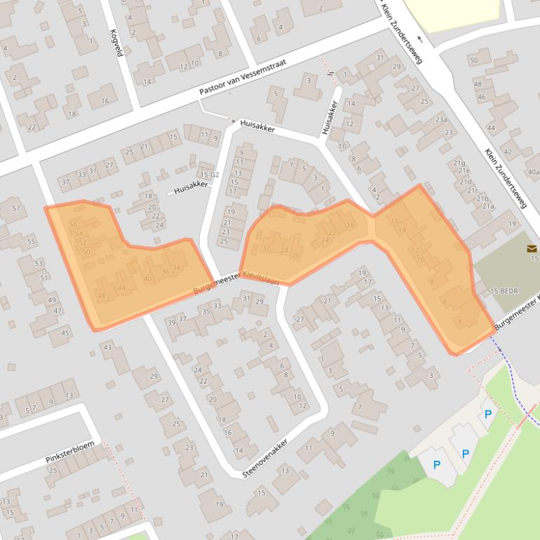 Kaart van postcodegebied 4882BL.