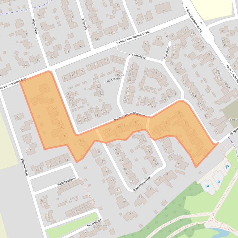 Kaart van postcodegebied 4882BM.