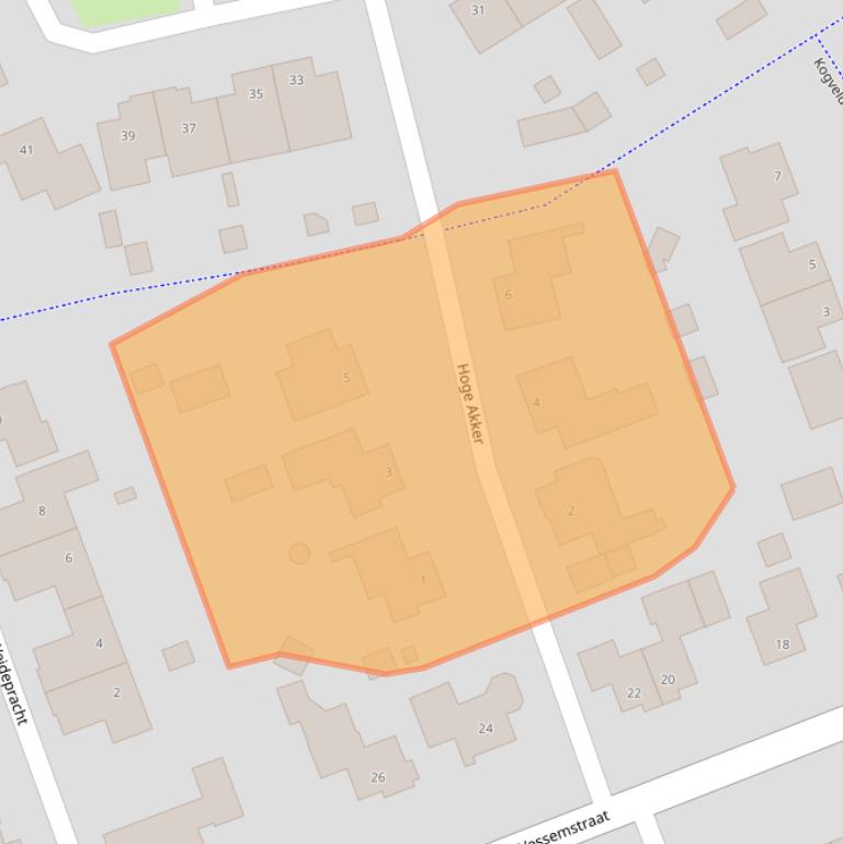 Kaart van postcodegebied 4882BR.