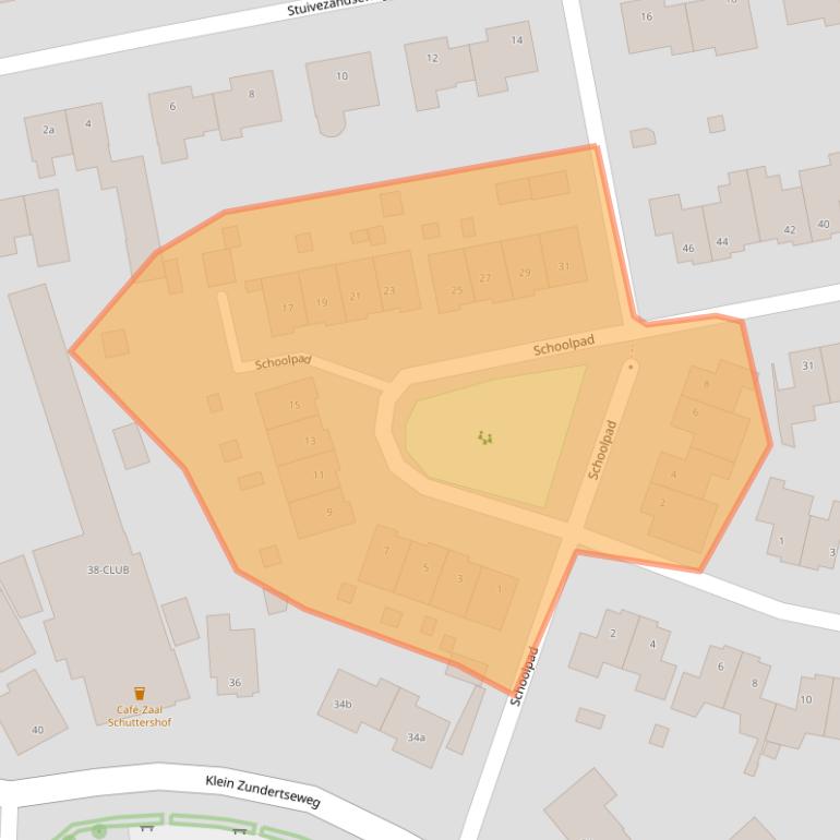 Kaart van postcodegebied 4882BW.