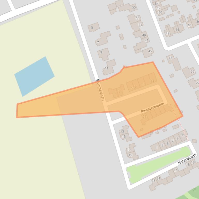 Kaart van postcodegebied 4882GB.