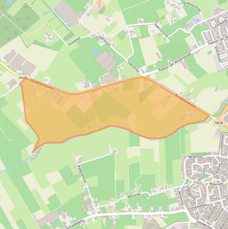 Kaart van postcodegebied 4882KA.