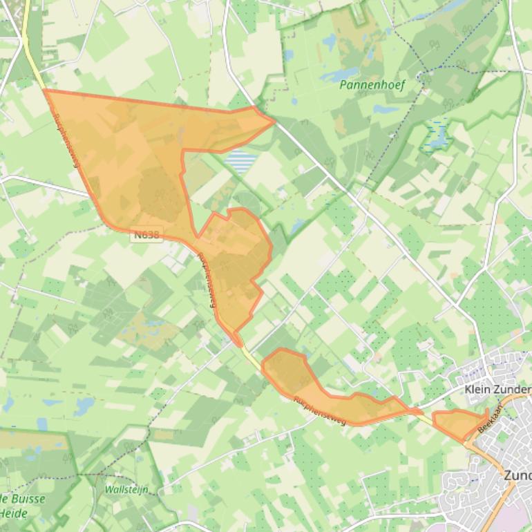 Kaart van postcodegebied 4882KC.